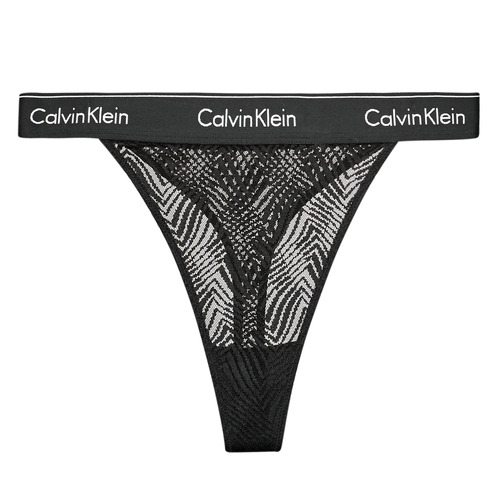 Труси calvin klein трусы Mulher Fios dental Calvin Klein Jeans STRING THONG Preto