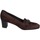 Sapatos Mulher Escarpim Confort EZ338 1607 Castanho