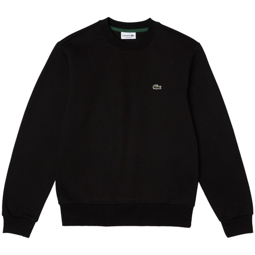 Textil Homem Sweats Lacoste Sweatshirt Organic Brushed Cotton - Noir Preto