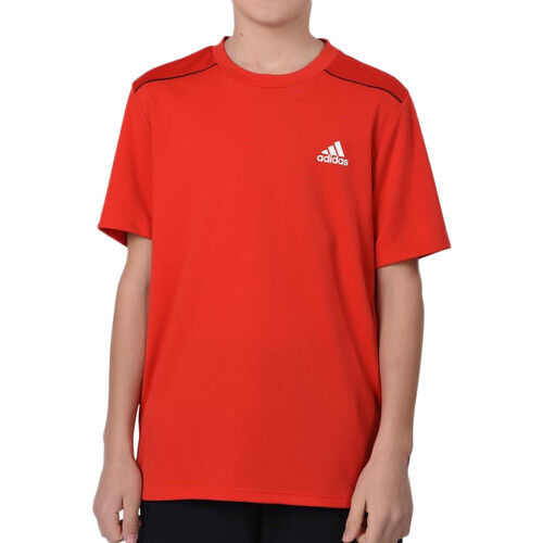 Textil Rapaz T-shirts e Pólos adidas stan Originals  Vermelho