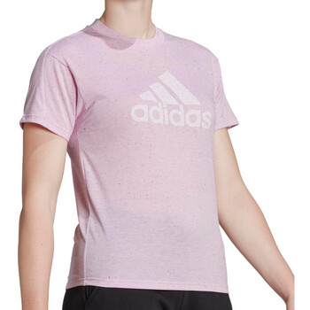 Textil Mulher T-Shirt mangas curtas adidas stabil Originals  Rosa