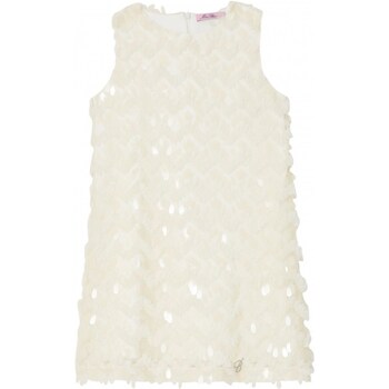 Textil Rapariga Vestidos compridos Miss Blumarine IF3069J4563 Branco