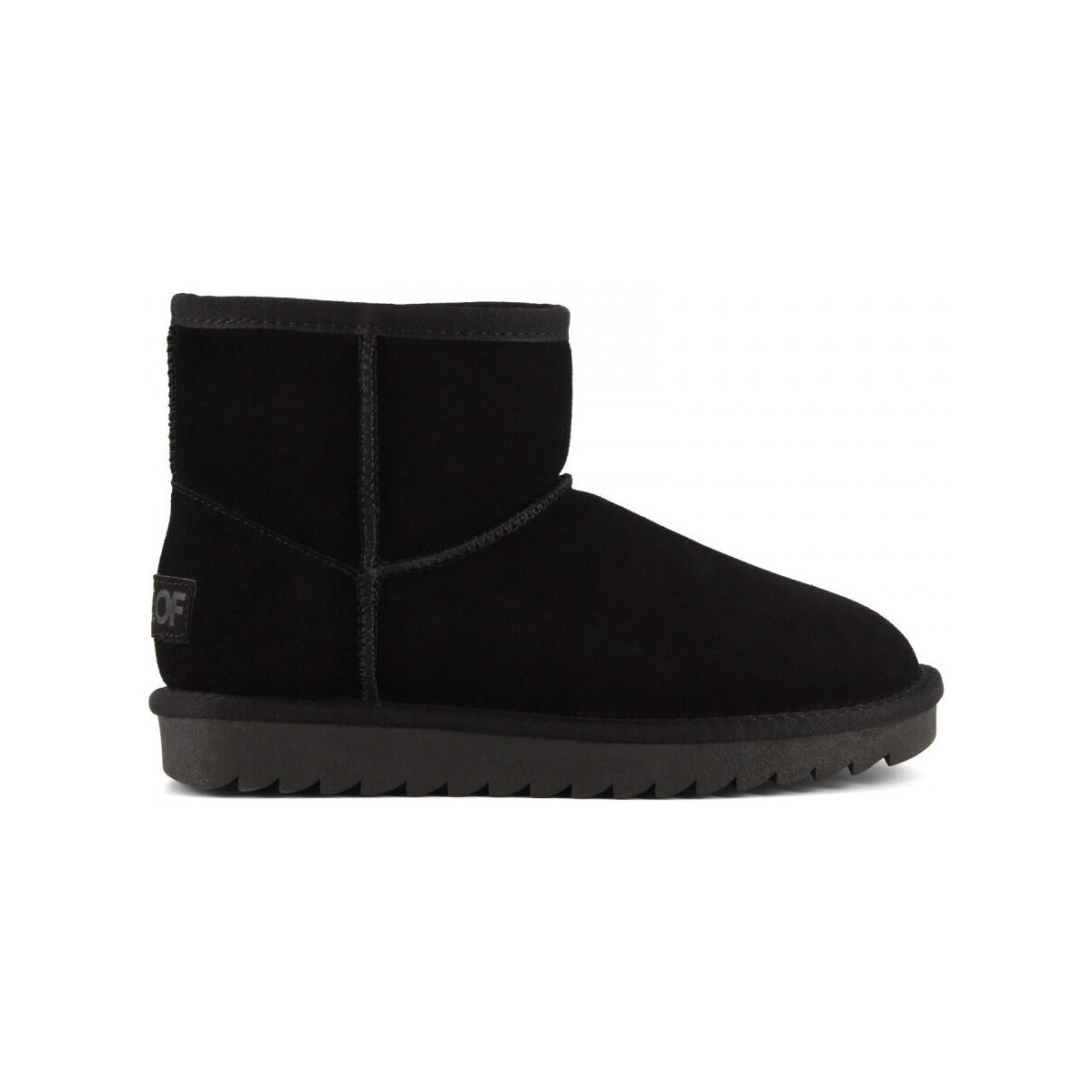 Sapatos Mulher Botins Colors of California Ugg boot in suede Preto