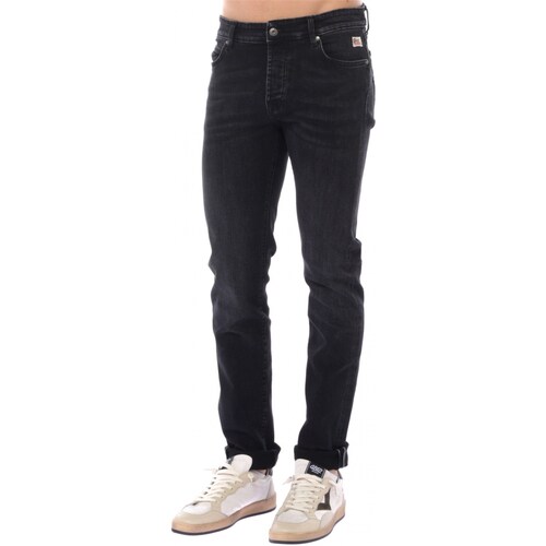 Textil Homem Calças Jeans slip-on Roy Rogers RRU118N0862394 Preto