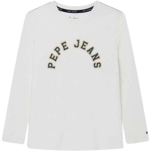 Textil Rapaz T-shirts e Pólos Pepe mum jeans  Branco