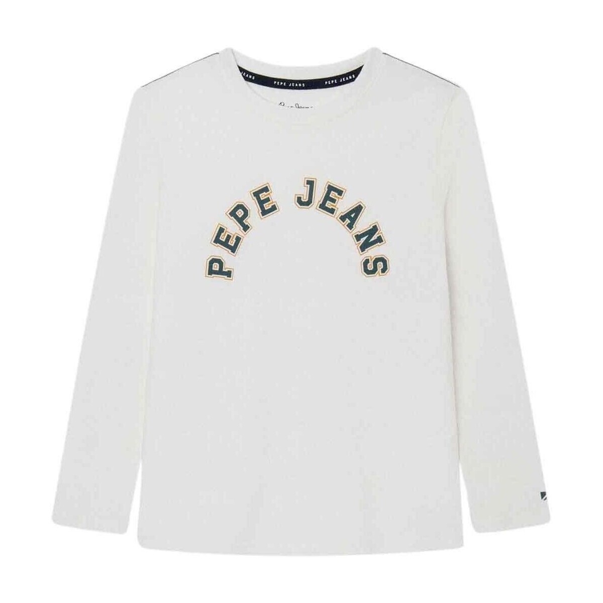 Textil Rapaz Shirt mit Palmendruck Pepe jeans  Branco