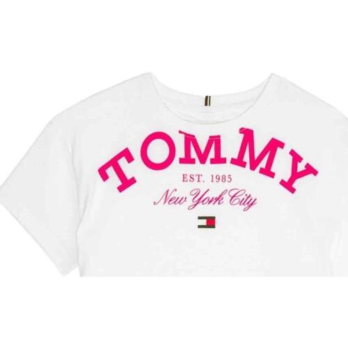 Textil Rapariga Tommy C87 Hilfiger HIGH GLOSS DOWN PUFFER JKT Tommy C87 Hilfiger  Branco