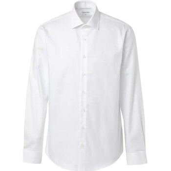 Textil Homem Camisas mangas comprida Calvin Klein JEANS wide-leg K10K108427 Branco