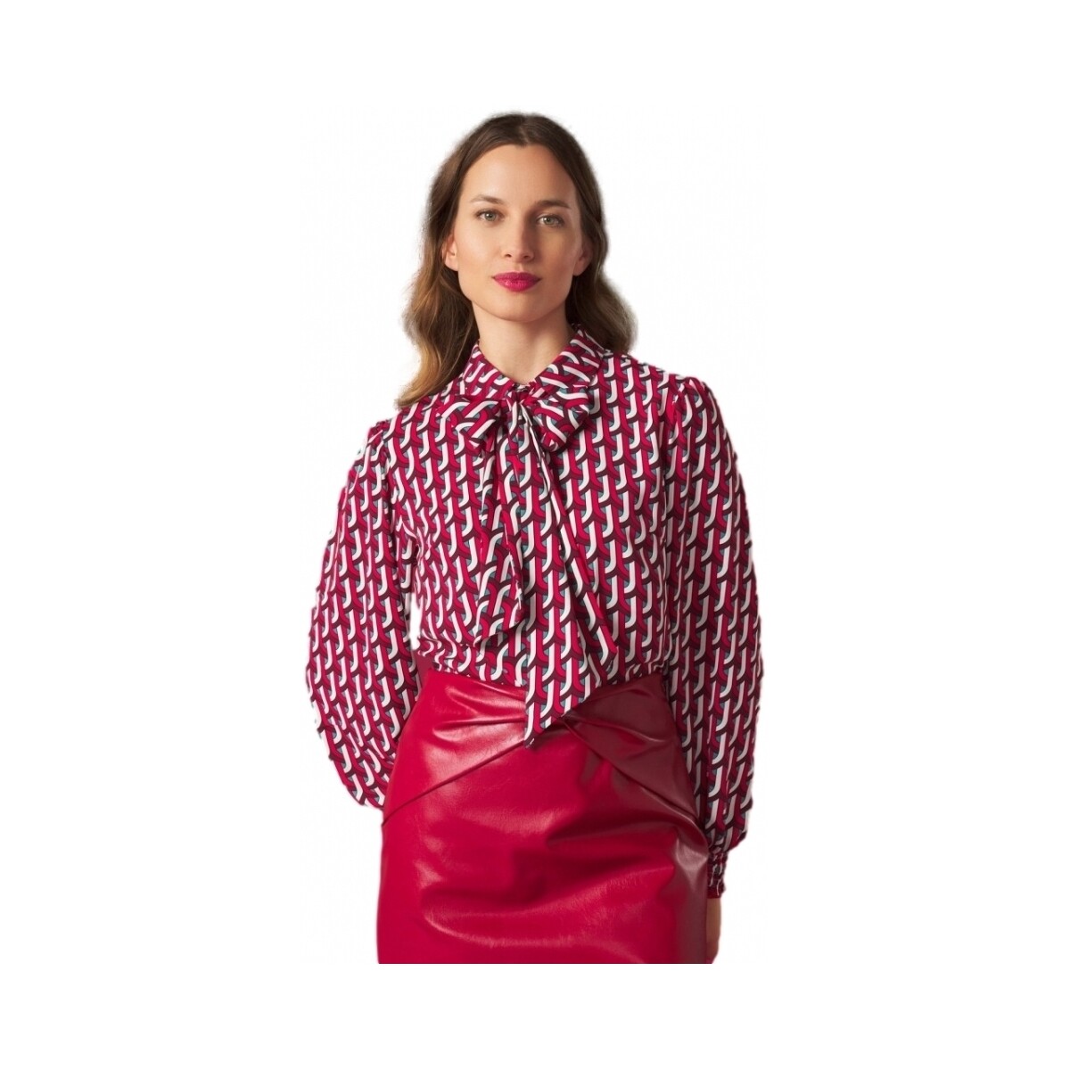 Textil Mulher Tops / Blusas Minueto Camisa Wendy - Red Multicolor