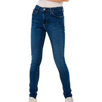 Textil Mulher Gangas Skinny Pepe JEANS Epic  Azul