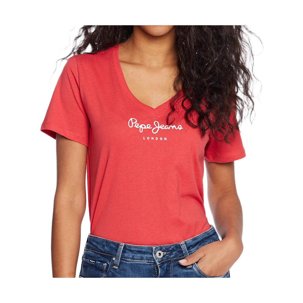 Textil Mulher T-shirts MARGIELA e Pólos Pepe jeans  Vermelho