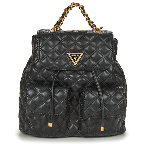 Malas Mulher Mochila boots Guess GIULLY FLAP BACKPACK Preto