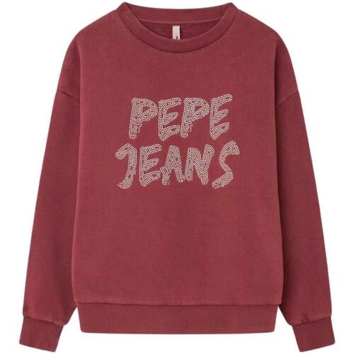 Textil Rapariga Sweats Pepe jeans  Vermelho