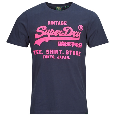 Textil Homem T-Shirt mangas curtas Superdry NEON VL T Dri-FIT Shirt Marinho