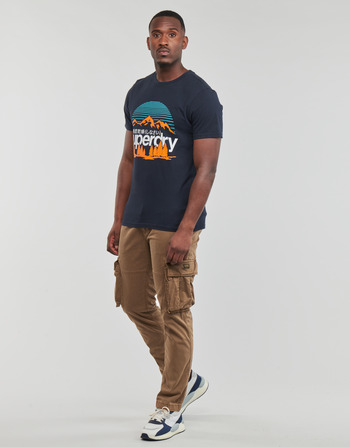 Superdry GREAT OUTDOORS NR GRAPHIC TEE Marinho