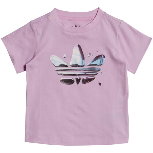 Textil Criança T-Shirt mangas curtas adidas Originals  Violeta