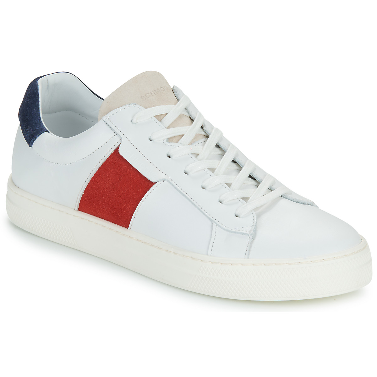 Sapatos Homem Sapatilhas Schmoove SPARK GANG M Branco / Vermelho / Azul