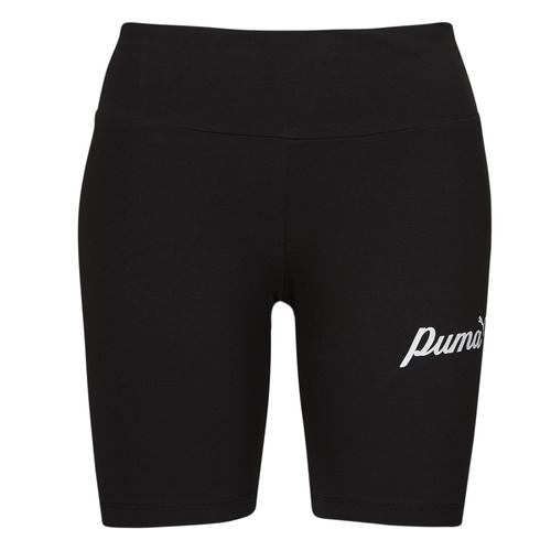Textil Mulher Shorts / Bermudas Puma blackignite ESS+ BLOSSOM 7 SCRIPT SHORT TIGHTS Preto