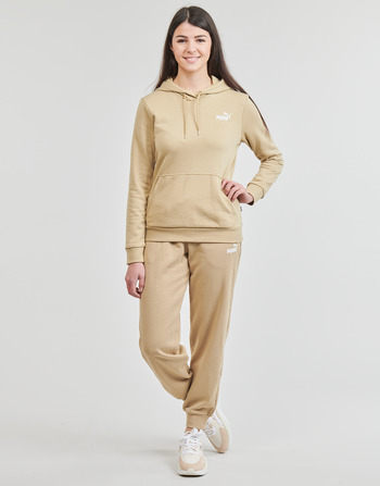 Textil Mulher Calças de treino Puma Dark ESS+ SMALL LOGO HW COMFORT Camel