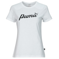Textil Mulher T-Shirt mangas curtas Hoody Puma ESS+ BLOSSOM SCRIPT TEE Branco