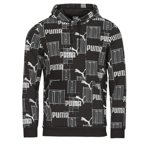 Textil Homem Sweats zippee Puma ESS+ LOGO LAB AOP HOODIE FL Preto