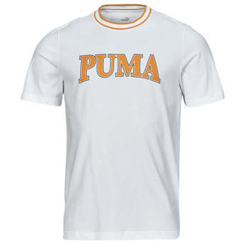Textil Homem T-Shirt mangas curtas Puma Dark Puma Dark SQUAD BIG GRAPHIC TEE Branco