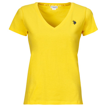 Textil Mulher T-Shirt mangas curtas U.S Polo Shirts Assn. BELL Amarelo