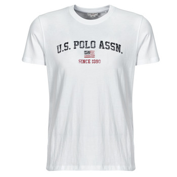 Textil Homem T-Shirt mangas curtas U.S Polo Shirts Assn. MICK Branco