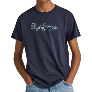 Textil Homem T-shirts e Pólos Pepe jeans  Azul