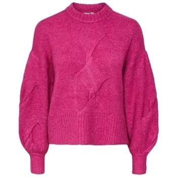 Textil Mulher camisolas Y.a.s YAS Malha Lexu L/S - Rose Violet Rosa
