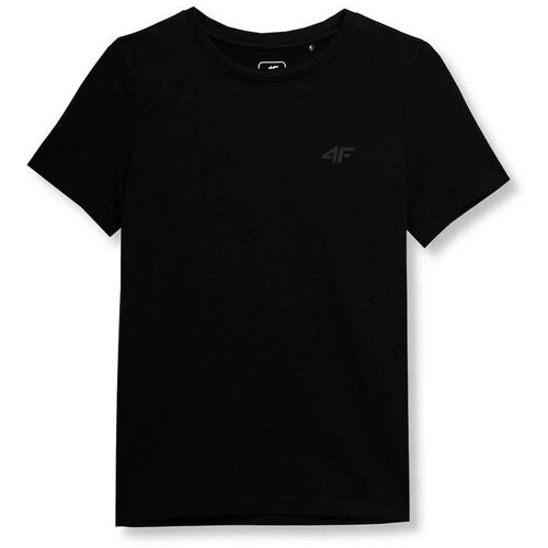 Textil Rapaz T-Shirt mangas curtas 4F 4FJSS23TTSHM29120S Preto