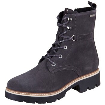 Sapatos Mulher Sapatilhas de cano-alto Tamaris Anthracite Materilmix Aus Leder Und Sythetik Preto