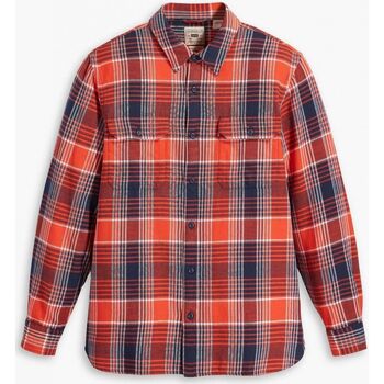 Textil Homem Camisas mangas comprida Levi's 19573 0191 - JACKSON-GUNNAR PLAID RHYTHMIC RED Vermelho
