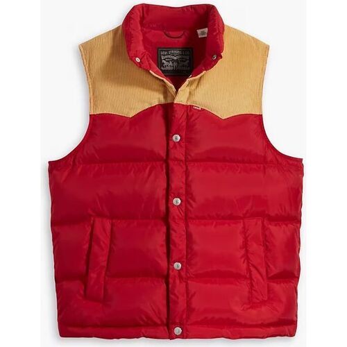 Textil Homem Casacos  Levi's A5634 0003 WESTERN PFFR VST-RHYTHMIC RED Vermelho