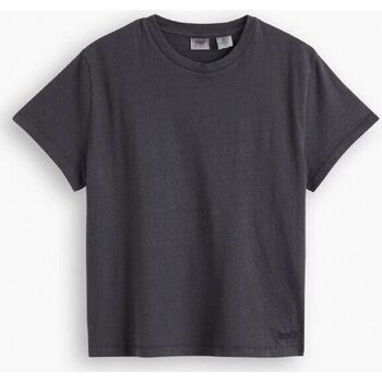 Textil Mulher T-shirts e Pólos Levi's A1712 0001 - CLAS TEE GMT DYE-BLACK Preto