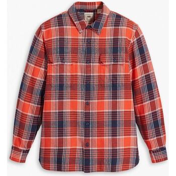 Textil Homem Camisas mangas comprida Levi's 19573 0191 - JACKSON-GUNNAR PLAID RHYTHMIC RED Vermelho