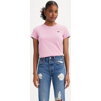 Textil Mulher T-shirts e Pólos Levi's 39185 0251 - PERFECT TEE-PINK LAVANDER Rosa