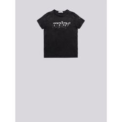 Textil Rapaz T-shirts grigia e Pólos Replay SB7404.054.23120M-098 Preto