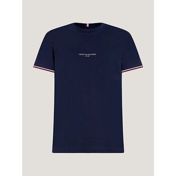 Textil Homem T-shirts e Pólos Tommy Hilfiger MW0MW32584DW5-DESERT SKY Azul