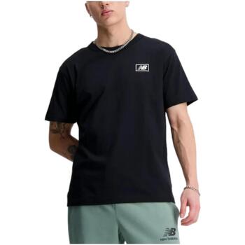 Textil Homem T-shirt 100% Icon New Balance  Preto