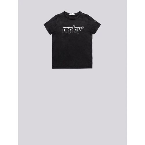 Textil Rapaz T-shirts Etoile e Pólos Replay SB7404.054.23120M-098 Preto