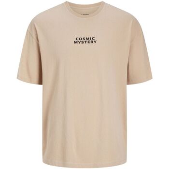 Textil Homem T-shirts Korte e Pólos Jack & Jones 12257388 MISTERY-RUGBY TAN Castanho