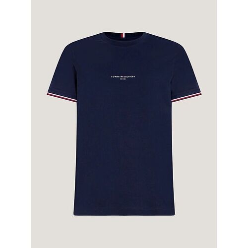 Textil Homem T-shirts e Pólos Tommy Hilfiger MW0MW32584DW5-DESERT SKY Azul