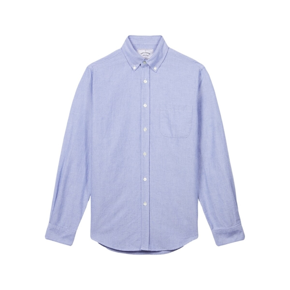 Textil Homem Camisas mangas comprida Portuguese Flannel Camisa Brushed Oxford - Blue Azul