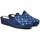 Sapatos Mulher Sapatos & Richelieu Natalia Gil Zapatillas de Casa  Cuadros 308 Marino Azul