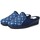 Sapatos Mulher Sapatos & Richelieu Natalia Gil Zapatillas de Casa  Cuadros 308 Marino Azul
