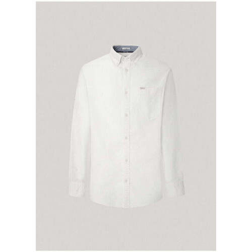 Textil Homem Camisas mangas comprida Pepe jeans PM307753-800-1-1 Branco