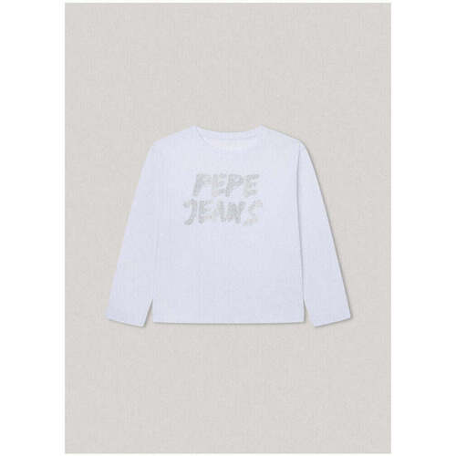 Textil Rapariga T-shirts e Pólos Pepe jeans PG503043-800-1-21 Branco