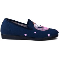 Sapatos Mulher Sapatos & Richelieu Natalia Gil Zapatillas de Casa  Luna 179 Marino Azul