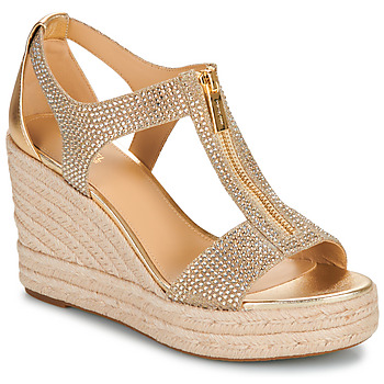 Sapatos Mulher Sandálias Polo Ralph Lauren BERKLEY MID WEDGE Ouro